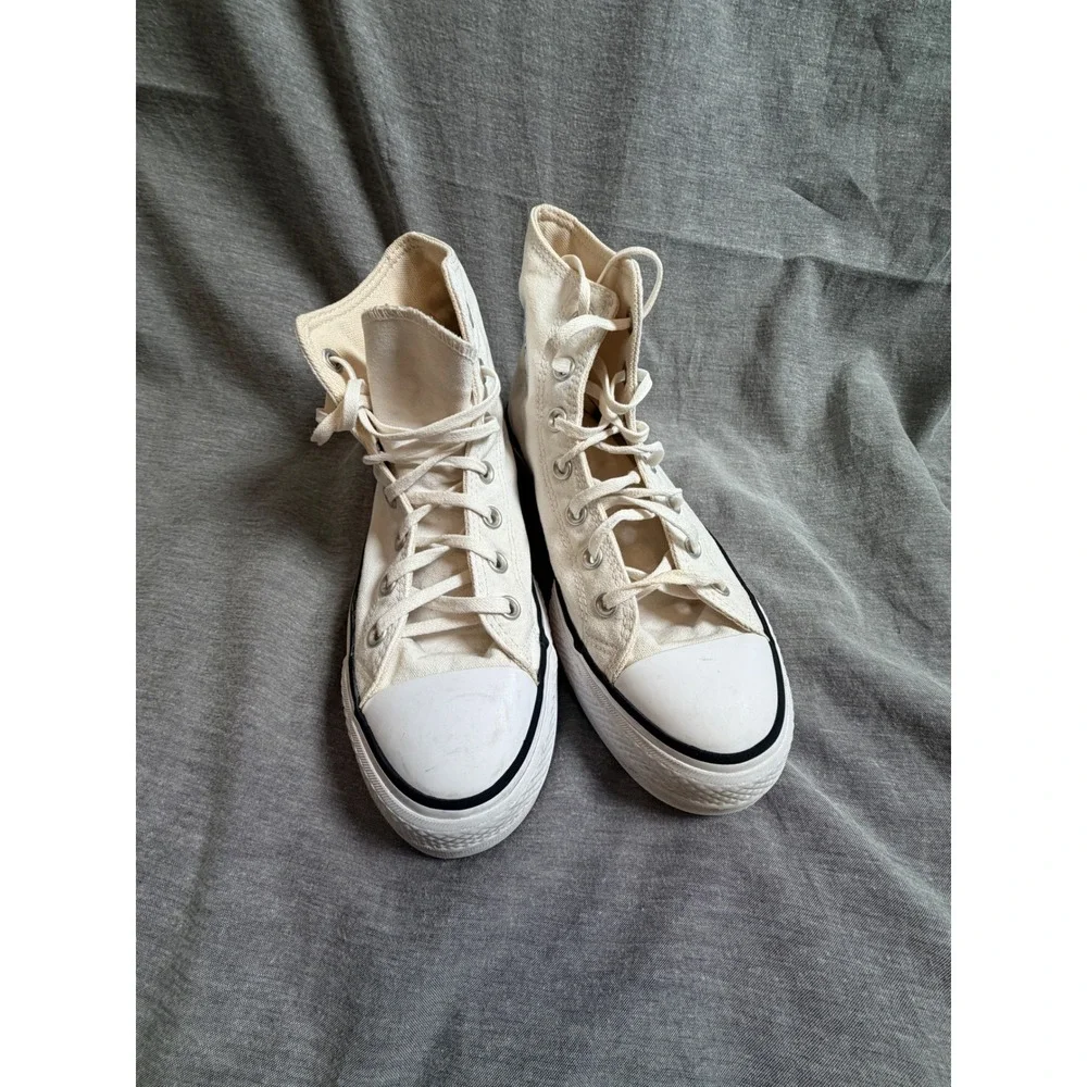Converse Chuck Taylor All Star Lift Platform High Top 8.5 White 560846F Canvas